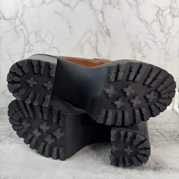 Madden Girl Kassidy-C Platform Loafer Women's 11 Brown Lug Sole Chunky Heel - Picture 6 of 14